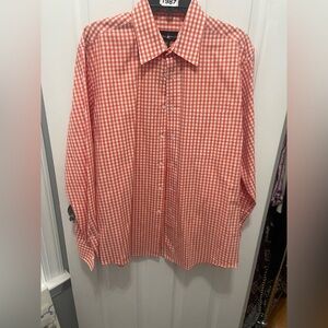 Beverly Hills Polo Club Red Checkered Button Down Shirt
